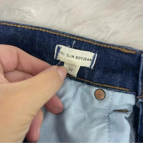 Madewell The Slim Boyjean Denim Jeans Size 26 Boyfriend - Picture 4 of 7